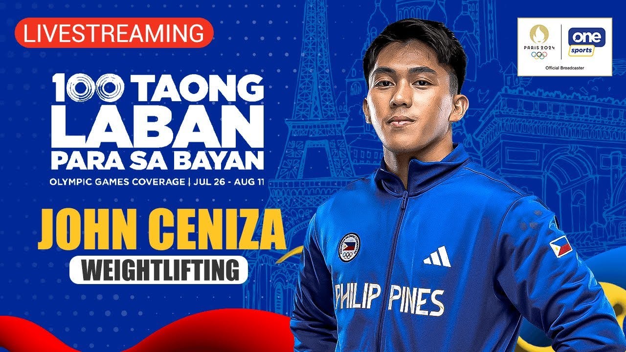 LIVESTREAM: John Ceniza aims for medal in men